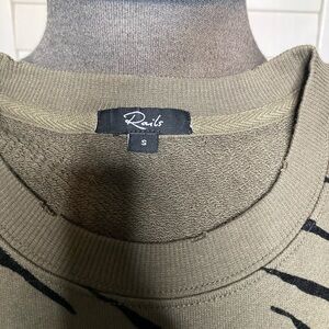 Rails Men's Khaki Crewneck Sweater
